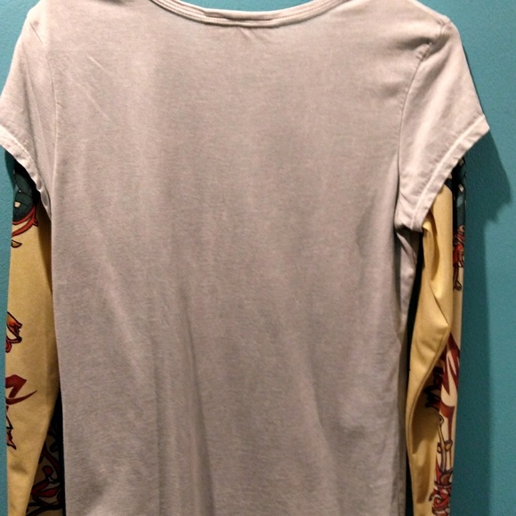 Style & Co Womens Top Size Small Light Blue w/Embe - Picture 4 of 4